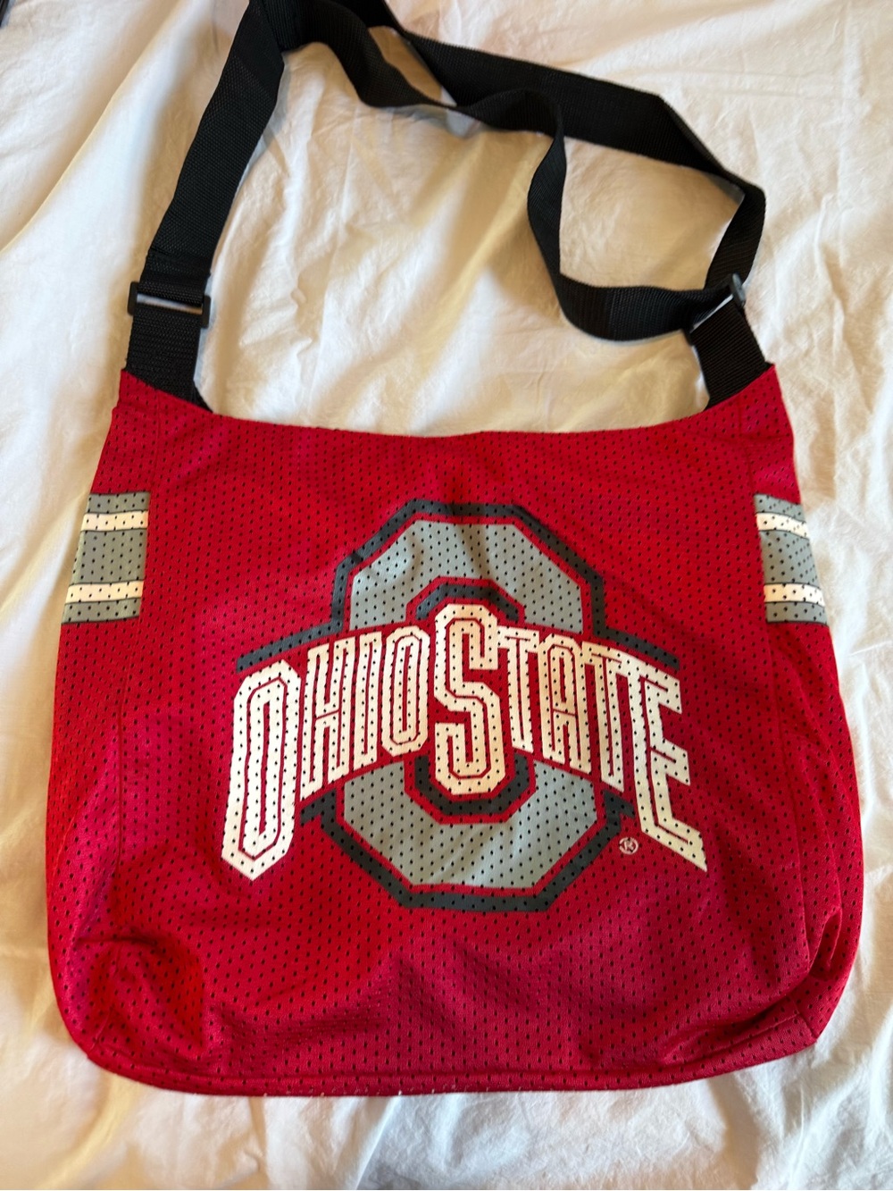 Ohio State Buckeyes Football Jersey Crossbody Adjustable Bag Little Earth MVF
